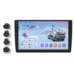 Автомобільна мультимедійна система SHUTTLE SDUA-9095 Black/Multicolor + 4 камери 360°