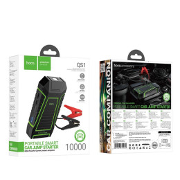 Пусковий зарядний пристрій акумулятора Hoco QS1 10000mAh з power bank