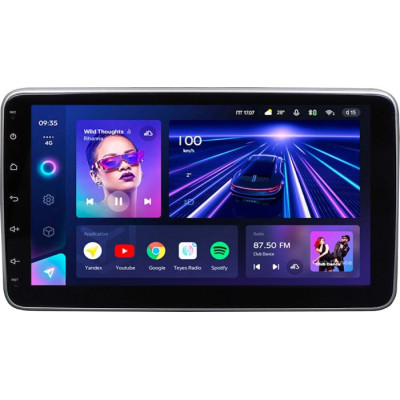 Універсальна автомагнітола TeYes CC3 4+32Gb 10" (1 din) поворотна