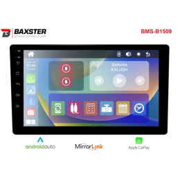 Мультимедійний центр Baxster BMS-B1509 з CarPlay/Android Auto, 9" дисплей