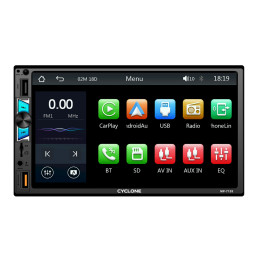 Мультимедійна магнітола Cyclone MP-7128 1DIN з 7" дисплеєм, Bluetooth, USB, FM