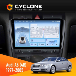 Штатна магнітола Audi A6 (4B) 1997-2005 Cyclone C9-012 4x64 DSP 4G Штатна магнітола Audi A6 (4B) 1997-2005 Cyclone C9-012 4x64 DSP 4G