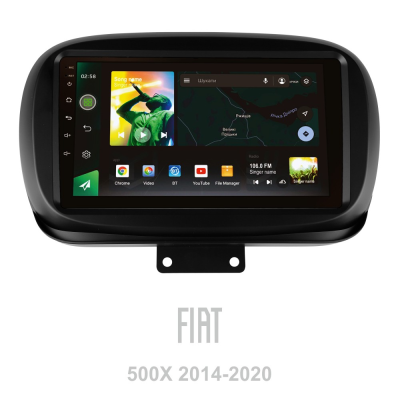 Штатна магнітола SIGMA X9464 ANDROID 10 4+64 Gb 4G DSP Fiat 500X 2014-2020 9" (L1)