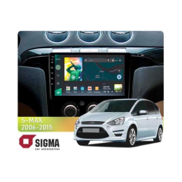 Штатна магнітола SIGMA X9232 ANDROID 10 2+32 Gb 4G DSP Ford S-MAX 1 2006-2015 (F2) 9"