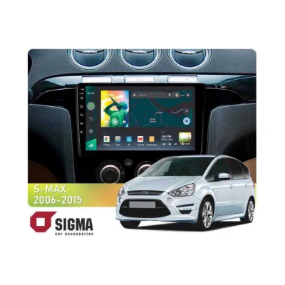 Штатна магнітола SIGMA X9232 ANDROID 10 2+32 Gb 4G DSP Ford S-MAX 1 2006-2015 (F2) 9"
